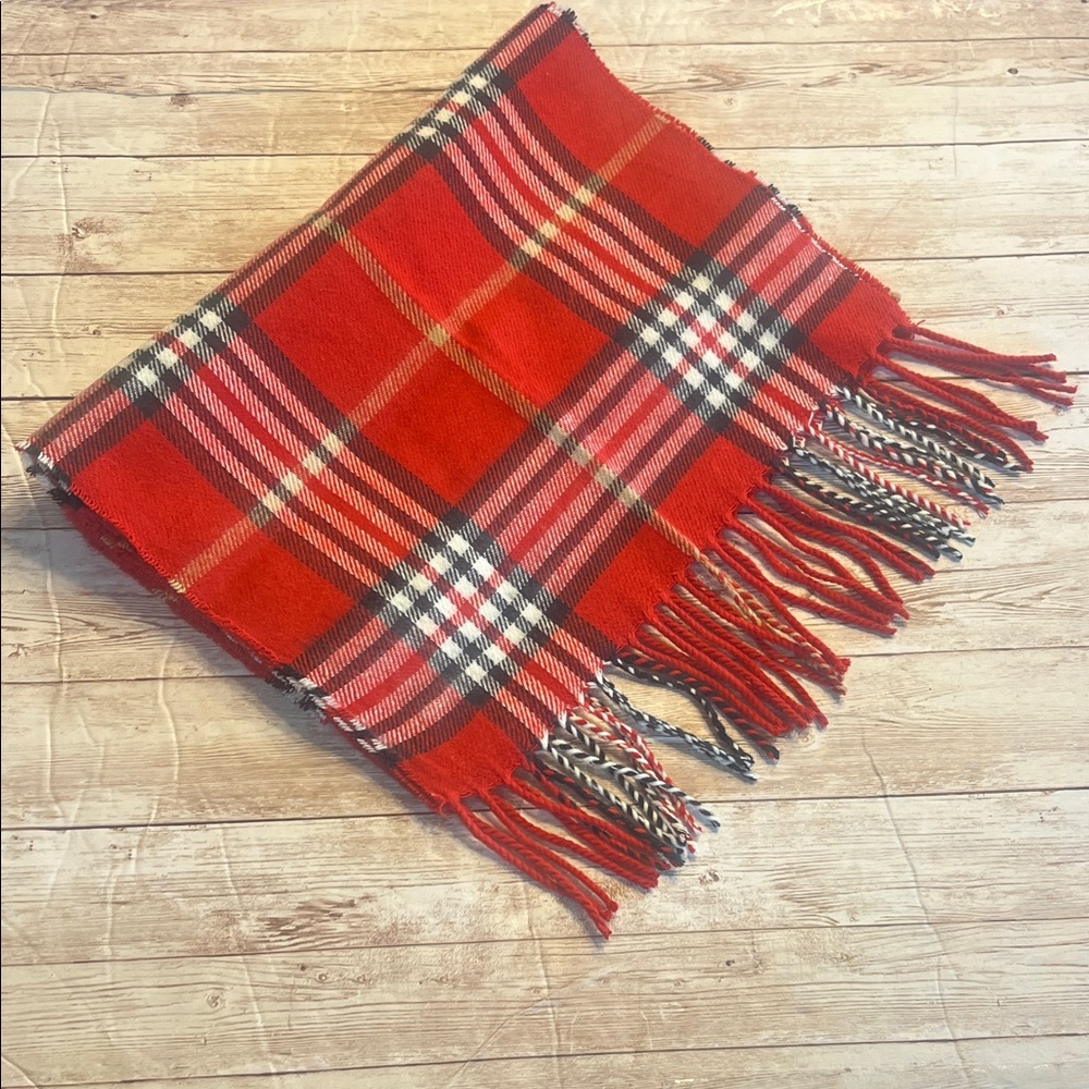 Red Plaid Tartan Scarf